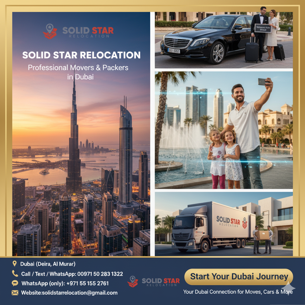 SolidStar Relocation offers moving and transportation services in Dubai and Sharjah.